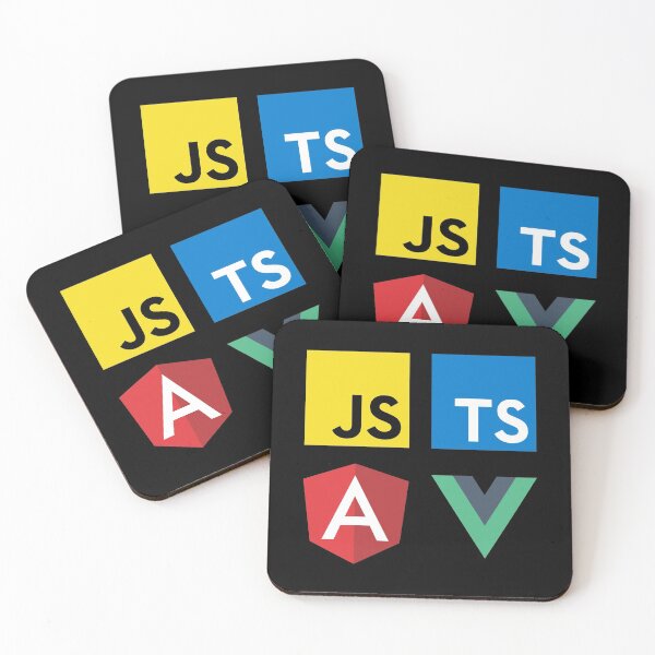 Item preview, Vue, TypeScript, Angular and JavaScript (Black) designed and sold by hellkni9ht.