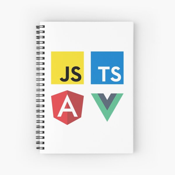 Item preview, Vue, TypeScript, Angular and JavaScript (White) designed and sold by hellkni9ht.