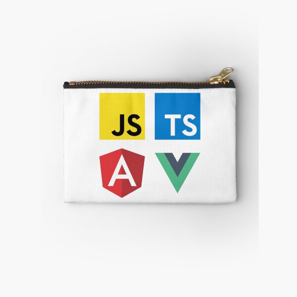 Aperçu de l'œuvre Vue, TypeScript, Angular et JavaScript (Blanc) créée et vendue par hellkni9ht.