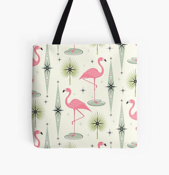 Large Reusable Womens Ladies Shopping Tote Bag Wildlife Animal Cat Dog Flamingo 