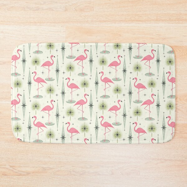 Atomic Flamingo Oasis Bath Mat