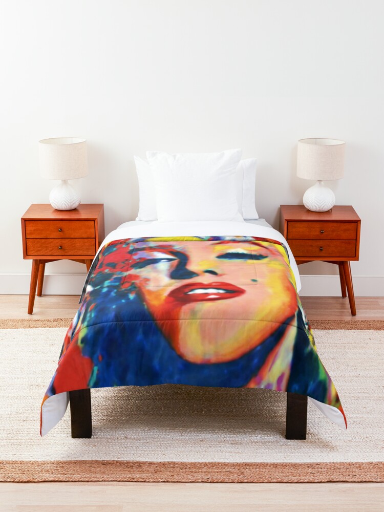 Alternate view of Marilyn Monroe | Colorful Marilyn Pop Art Comforter