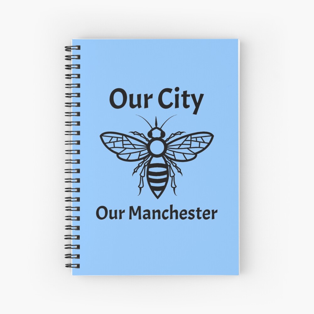 Our City, Our Manchester Bee Spiral Notebook