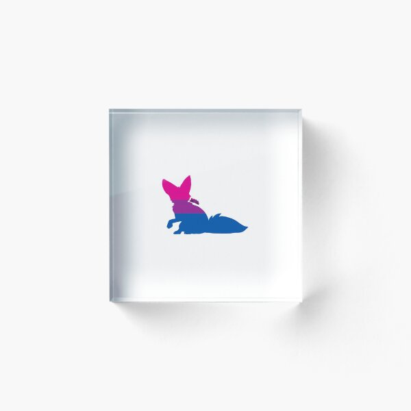 Item preview, Orgullo bisexual silueta de zorro designed and sold by sehtfawks.
