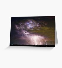 Massive Lightning Storm - Boulder County Colorado Greeting Card