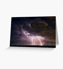 Boulder County Lightning Striking Image 29 Greeting Card