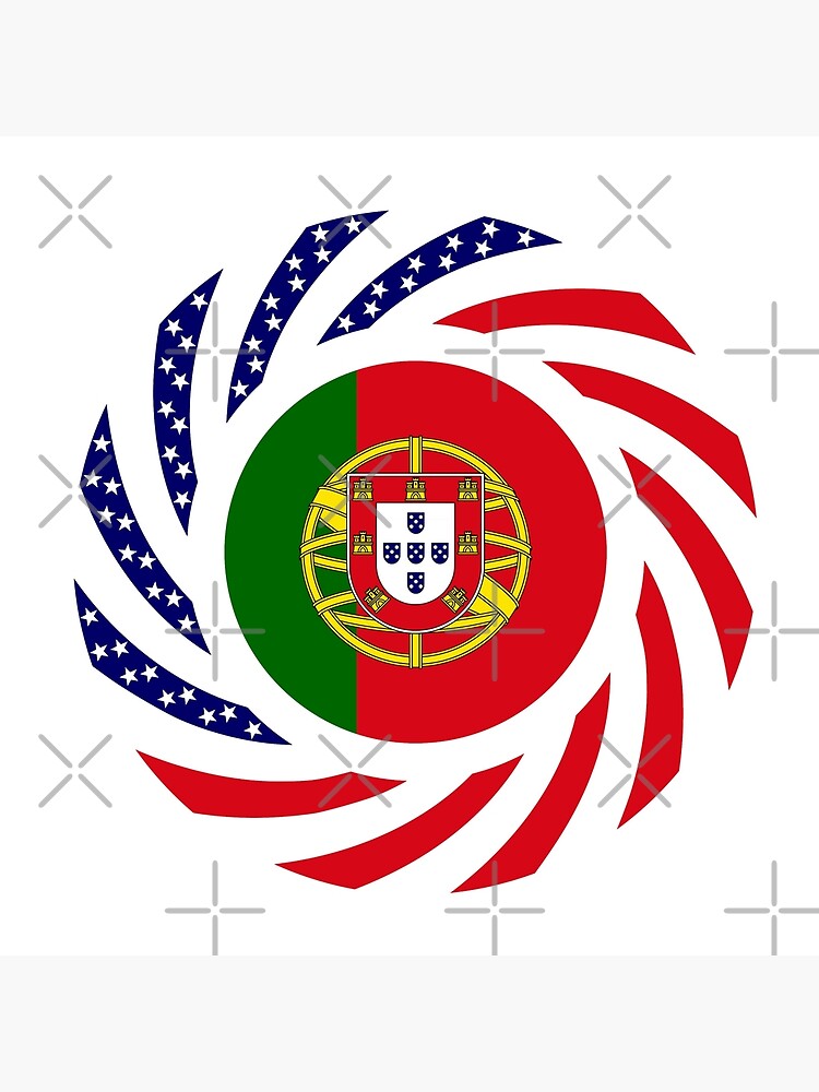 Portuguese American Multinational Patriot Flag Series by carbonfibreme