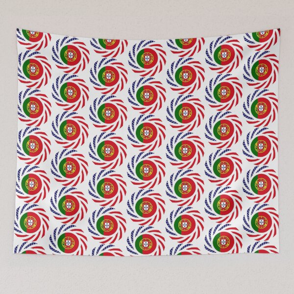 Item preview, Portuguese American Multinational Patriot Flag Series designed and sold by Carbon-Fibre Media.