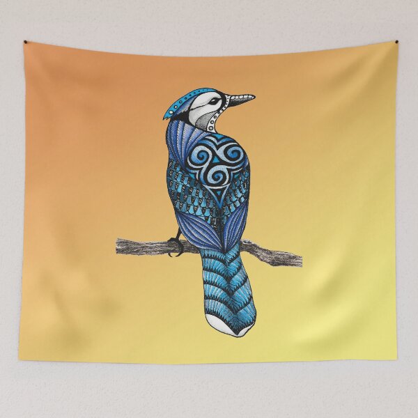 Item preview, Blue Jay (Sunrise Background) designed and sold by Free-Spirit-Meg.