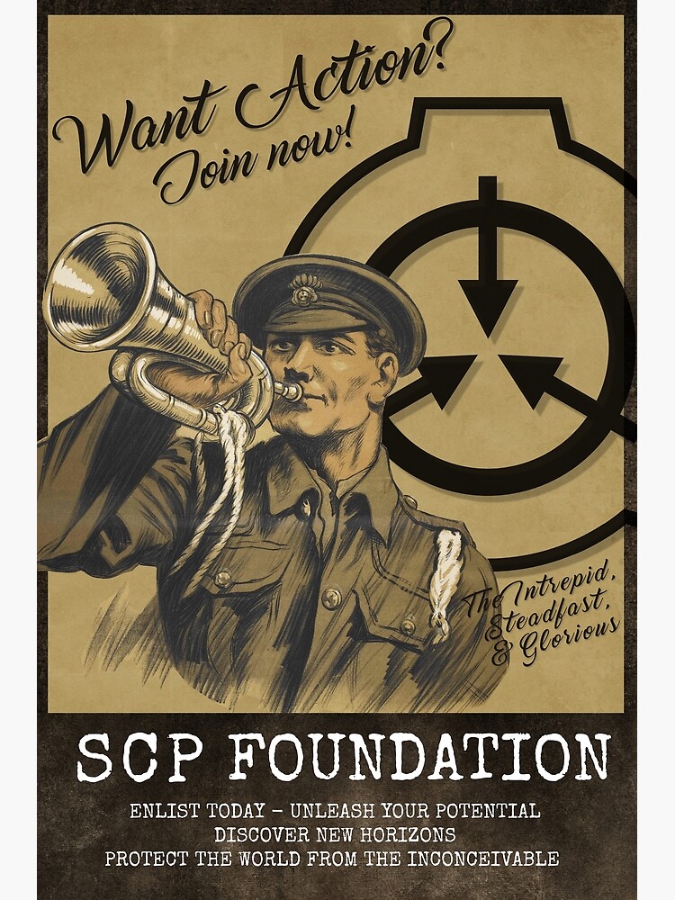 Discover SCP Foundation Recruitment Poster Premium Matte Vertical Poster