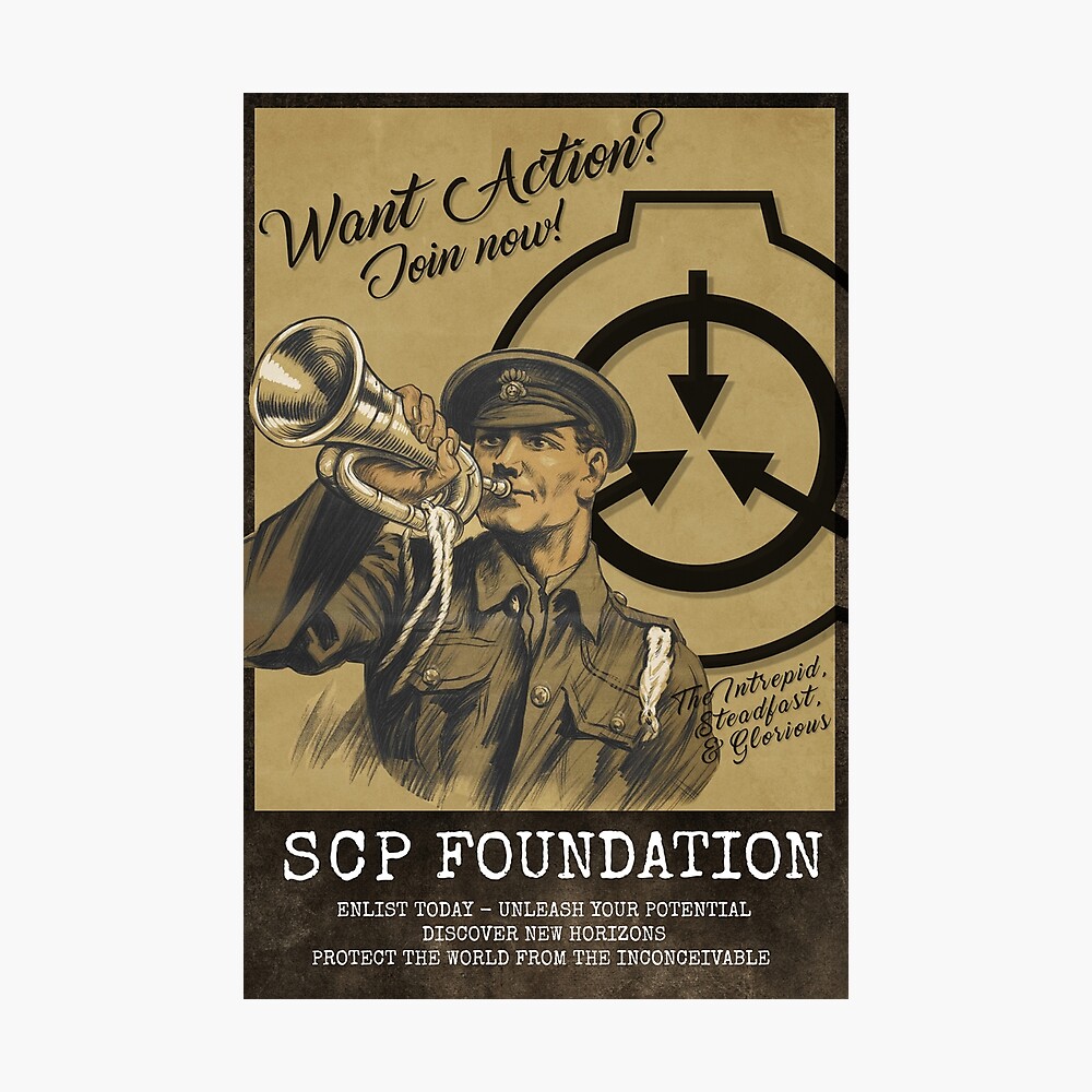 SCP Foundation Recruitment Poster Poster for Sale by