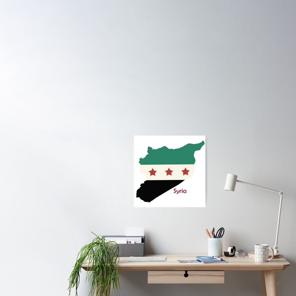 Syria Old flag and map Spiral Notebook for Sale by Marwative