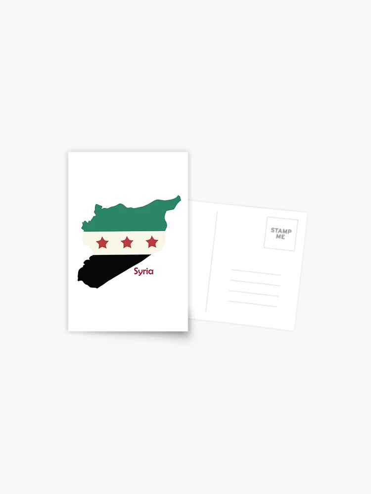 Spiralblock for Sale mit Syrien Alte Flagge und Karte von Marwative .