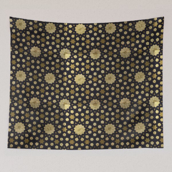 Item preview, Golden Islamic Middle Eastern Arab Mandala Pattern designed and sold by Mandala Peace.