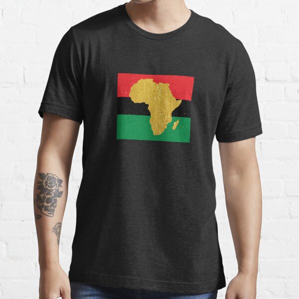 Gold African Symbol of Africa - Golden Pan African Flag Essential T-Shirt
