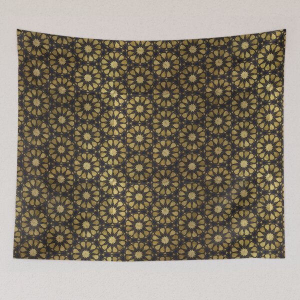 Item preview, Golden Islamic Middle Eastern Arab Mandala Pattern designed and sold by Mandala Peace.