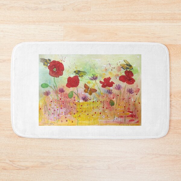 Item preview, Summertime full of Bees and Poppies designed and sold by Casimirasart.