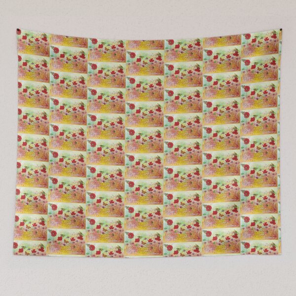 Item preview, Summertime full of Bees and Poppies designed and sold by Casimirasart.