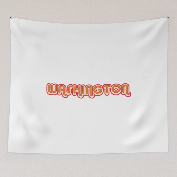 Item preview, Washington retro 70s vintage design with shadow designed and sold by webdango.