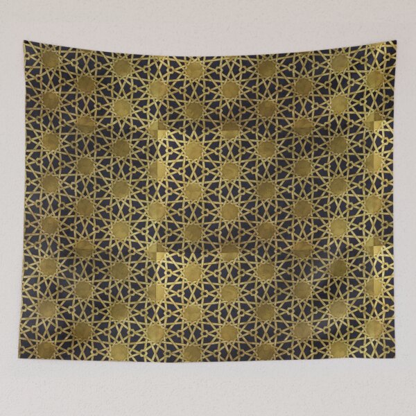 Item preview, Golden Islamic Middle Eastern Arab Mandala Pattern designed and sold by Mandala Peace.