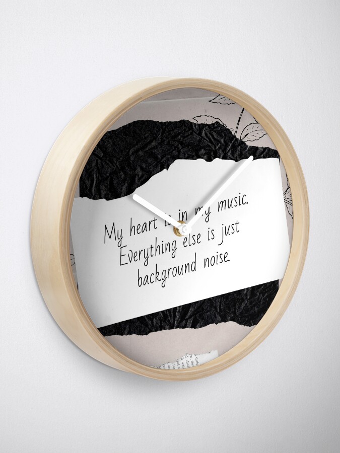 Alternate view of My Heart is in My Music | Lesson Learned Clock