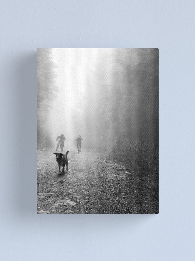 Thumbnail 2 of 3, Canvas Print, Fog Dog -Mt Fromme, winter ‘08 designed and sold by car1edb.