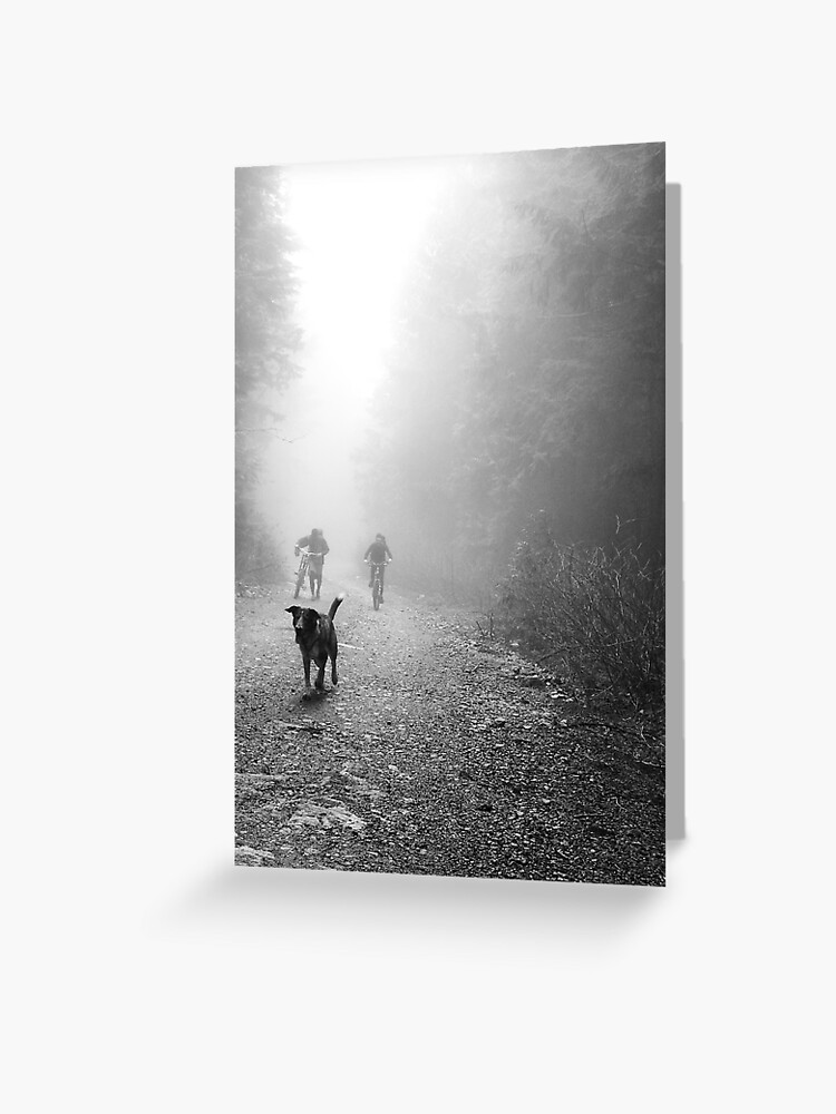 Thumbnail 1 of 2, Greeting Card, Fog Dog -Mt Fromme, winter ‘08 designed and sold by car1edb.