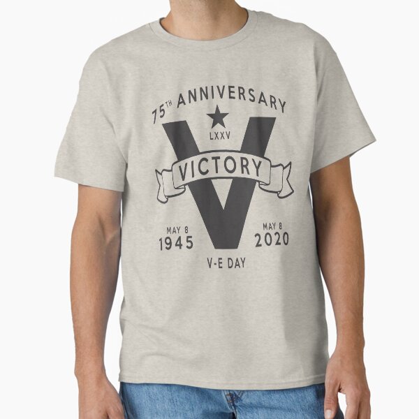 Item preview, V-E Day 75th Anniversary Victory V Subdued  designed and sold by RealPilotDesign.