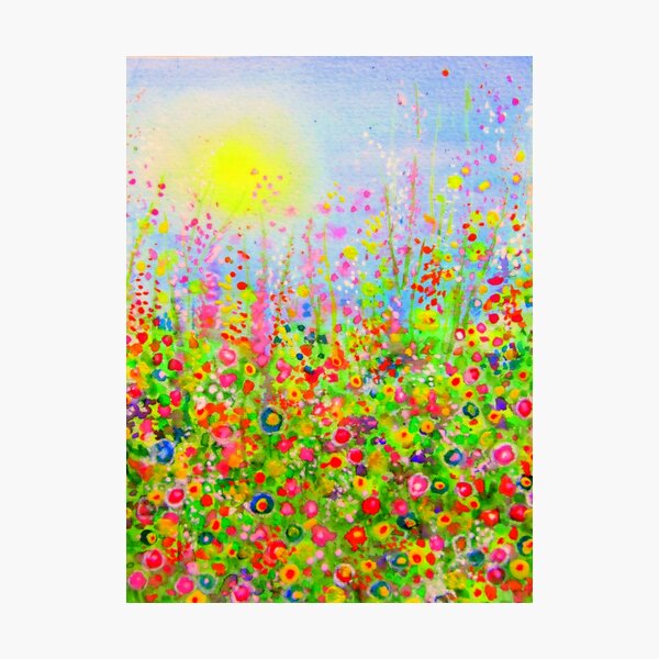 Flower Meadow Brilliant Photographic Print