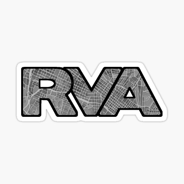 RVA Map Logo, Richmond, Virginia Sticker