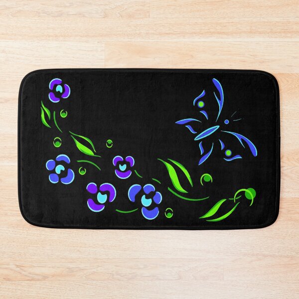 Item preview, Flowers and Butterflies Blue designed and sold by Czerra.