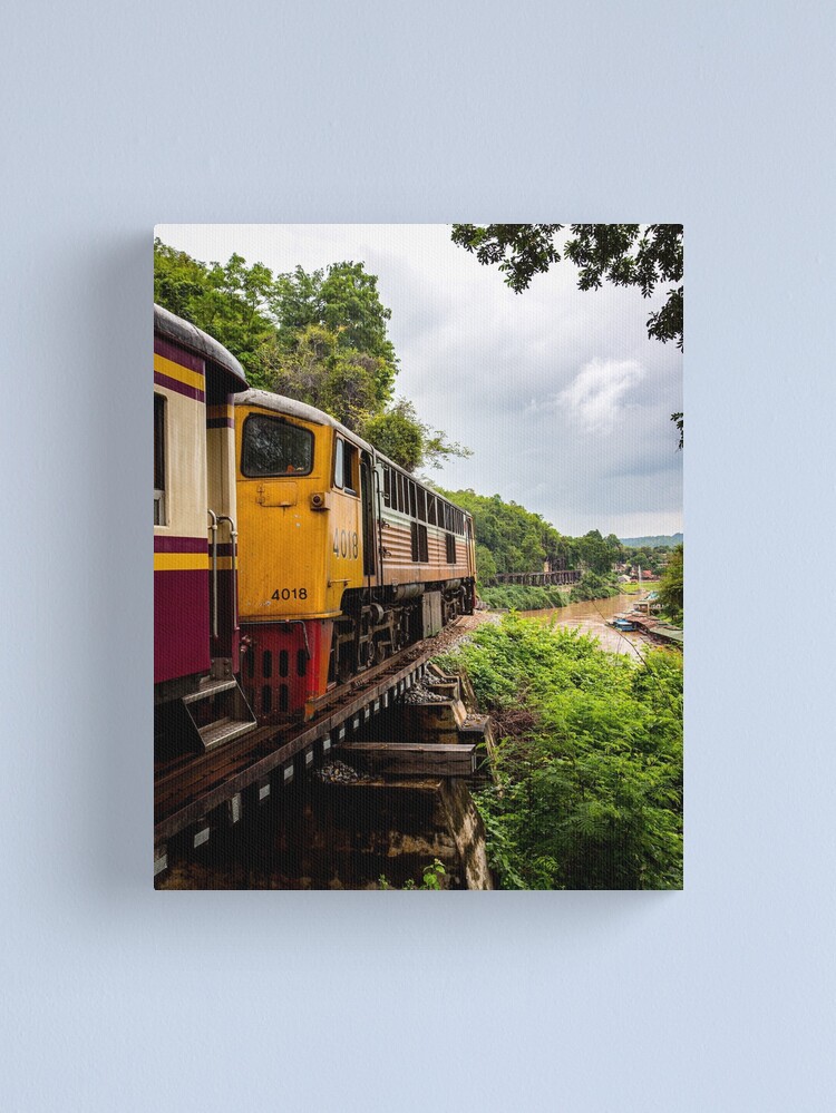 Thumbnail 1 of 3, Canvas Print, Tham Krasae Railway designed and sold by darren-j-mcleod.