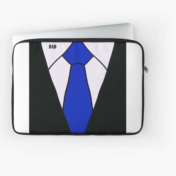 Suit Guy Laptop Sleeves Redbubble - black suit with neon blue tie roblox