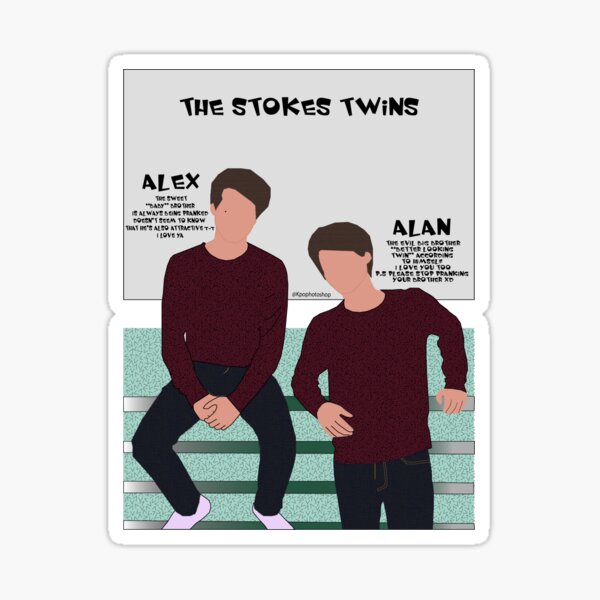 &ldquo;2 Halves of a Whole (The Stokes Twins)&rdquo; Sticker for Sale by Kai002