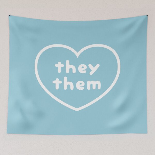 Item preview, They Them Pronoun Heart designed and sold by sugarhai.