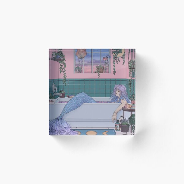 Urban Mermaid Acrylic Block