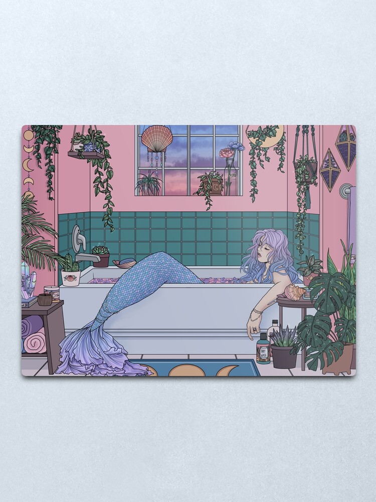 Alternate view of Urban Mermaid Metal Print