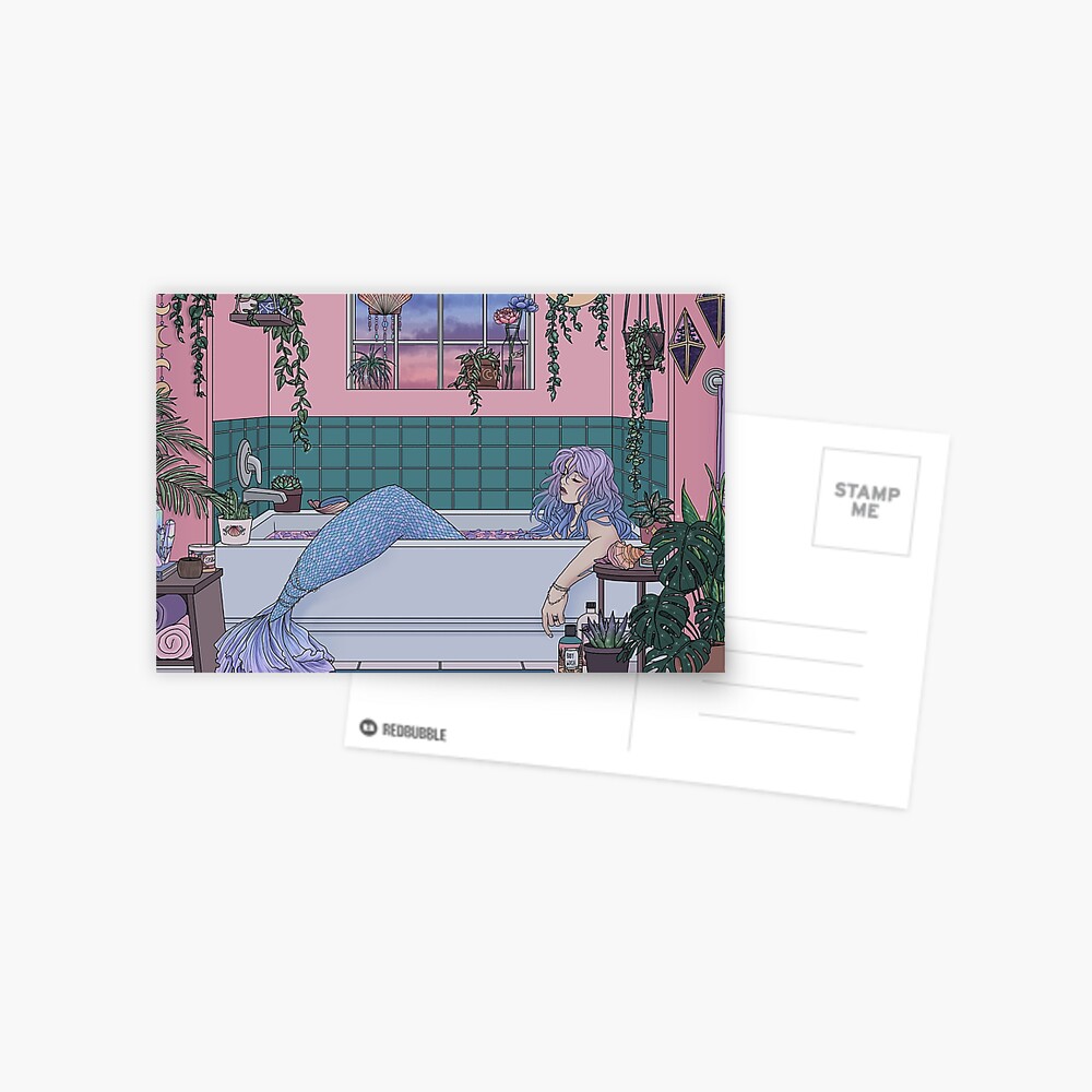 Urban Mermaid Postcard