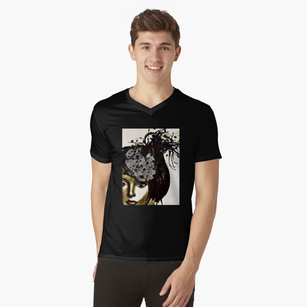 Item preview, V-Neck T-Shirt designed and sold by OneDayArt.