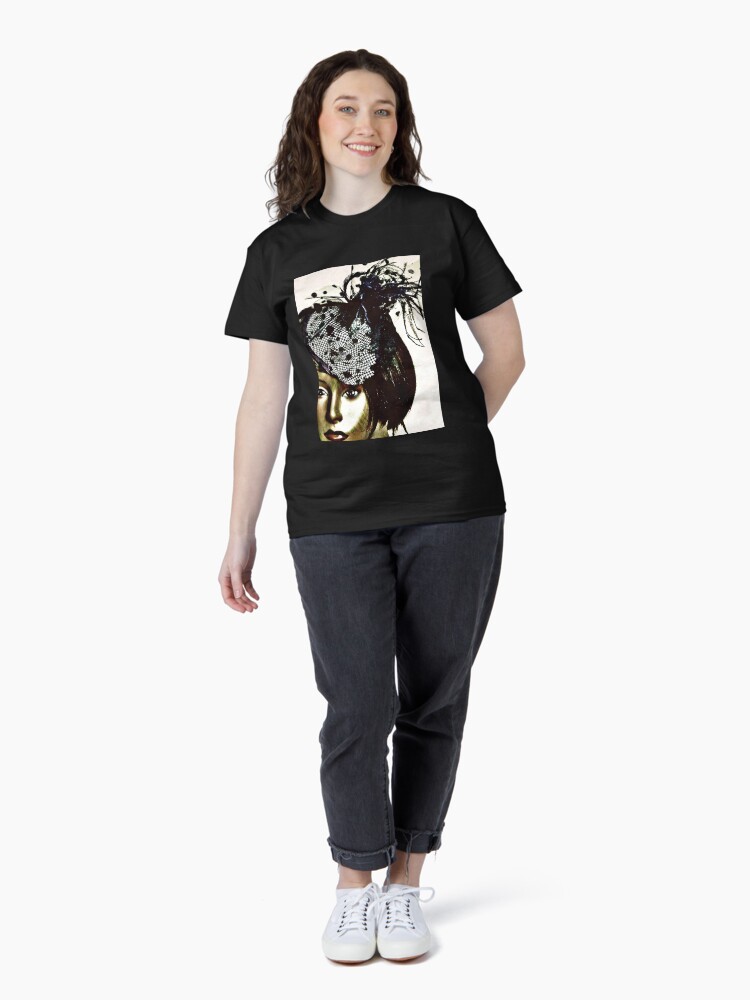 Thumbnail 4 of 7, Classic T-Shirt, Fashion Gift - Style Warrior - Dollhouse Collection - Fashion Blogger Present designed and sold by OneDayArt.