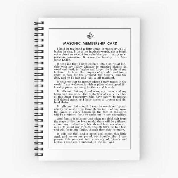 Item preview, Masonic Membership Card  designed and sold by Lawrence Baird.