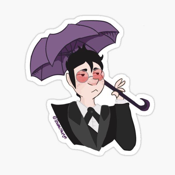 umbrella boy Sticker
