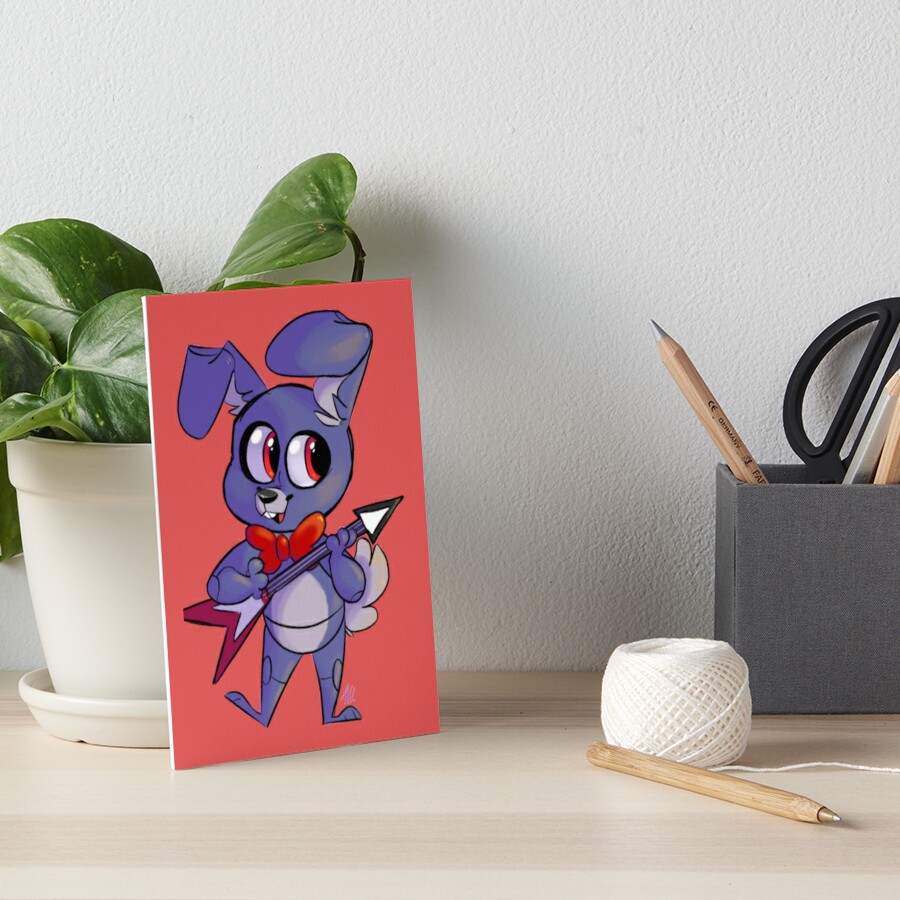 Fnaf 1 Bonnie Art Board Print for Sale by opthedragon