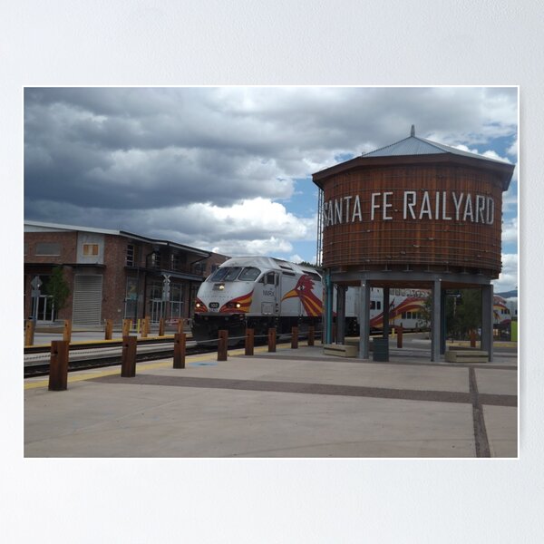 Item preview, New Mexico Railrunner Departs Santa Fe Railyard, Santa Fe, New Mexico designed and sold by lenspiro.