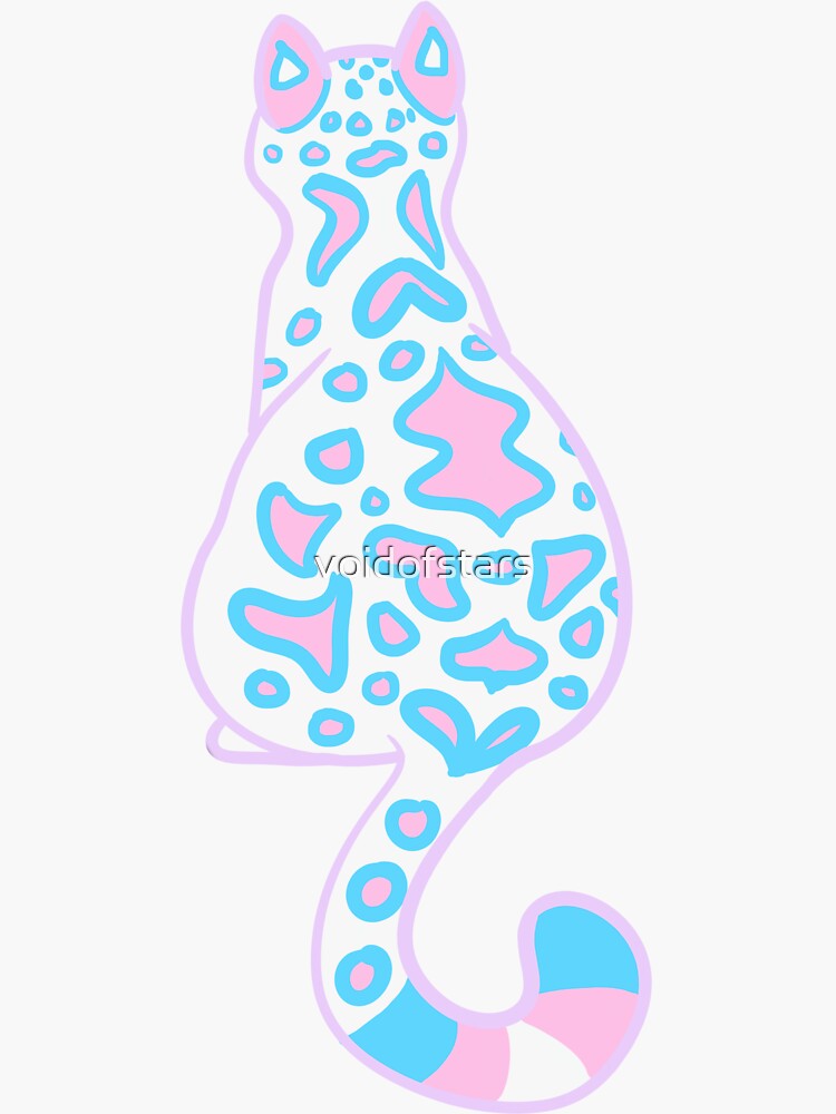 Pride Month Transgender Kitty Sticker For Sale By Voidofstars Redbubble 