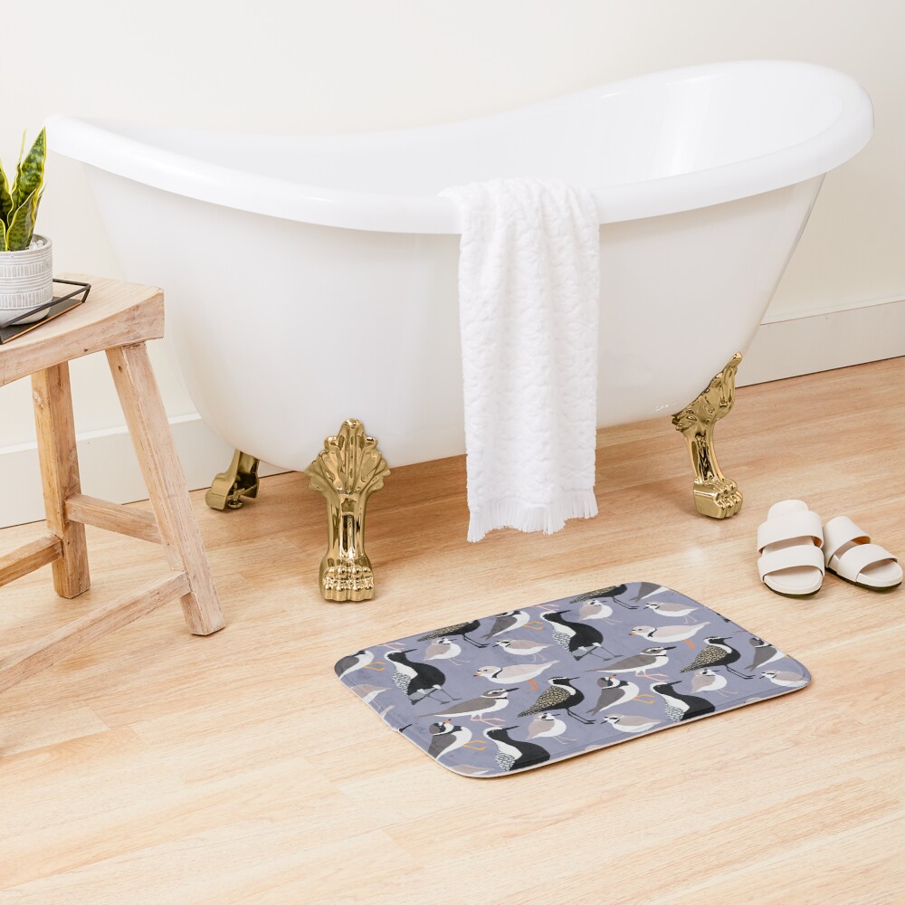 Plethora of Plovers Bath Mat