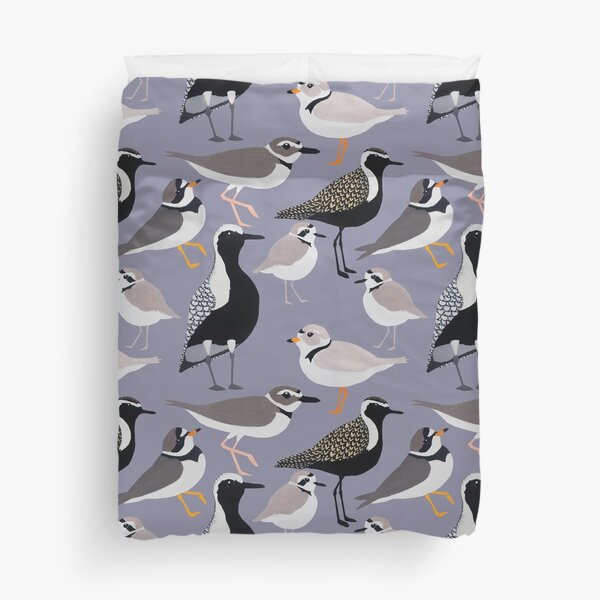 Plethora of Plovers Duvet Cover