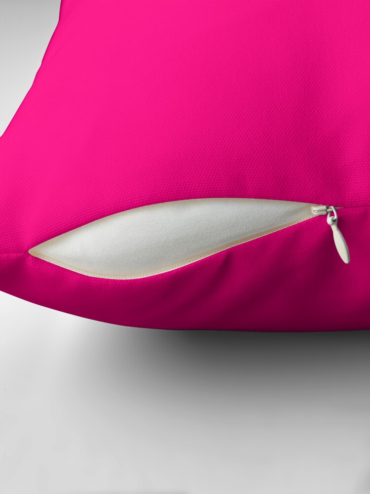 Thumbnail 2 of 4, Pillow, PLAIN SOLID Bright PINK -100 Bright PINK SHADES ON OZCUSHIONS ON ALL PRODUCTS designed and sold by ozcushions.
