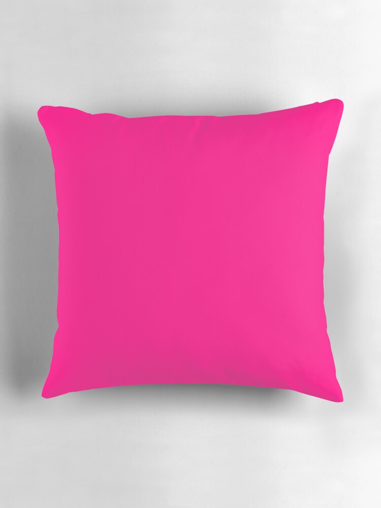 Thumbnail 3 of 4, Pillow, PLAIN SOLID Bright PINK -100 Bright PINK SHADES ON OZCUSHIONS ON ALL PRODUCTS designed and sold by ozcushions.