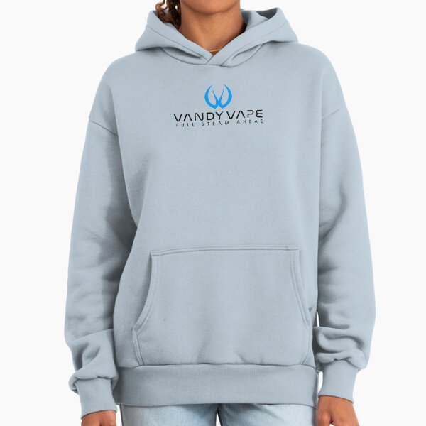 juul pod hoodie Bring Back Mango Juul Pods Custom Embroidered Ash Gray Hoodie with Orange Lettering main image 0
